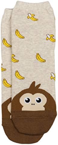 GGorangNae - Treats Monkey Women's Ankle Socks by Bamboo Trading Company