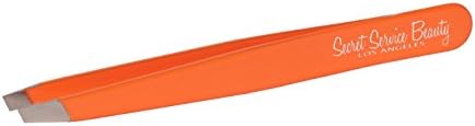 Tweezers- Fluorescent Orange Angle Tip Italian Made