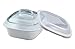 CorningWare SimplyLite 1-1/2-Quart Casserole with Glass and Plastic Lids