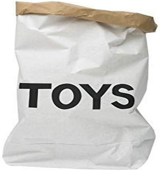 TELLKIDDO Paper Storage Bag Toys, Black/White, 55 x 22 x 80 cm