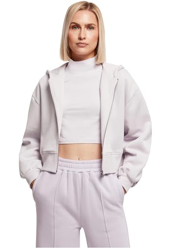 Urban Classics Veste Courte Oversize zippée pour Femme Maillot de survêtement, Lilas Clair, 3XL