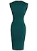 VfEmage Womens Elegant Vintage Ruched Wear To Work Business Casual Pencil Dress