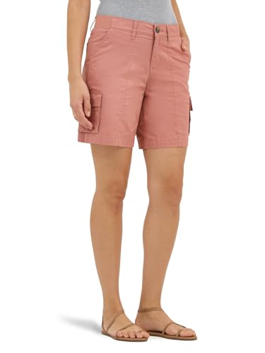 Lee Women’s Ultra Lux Comfort with Flex-to-Go Cargo Short, Sepia, 6