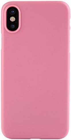iPhone X Case, iPhone 10 Case, Tomplus Ultra Thin Slim Fit Touch Case Matte Finish Flexible Soft Gel TPU Cover Shell Skin [Support Wireless Charging] for Apple 5.8 In iPhone X (Pink)