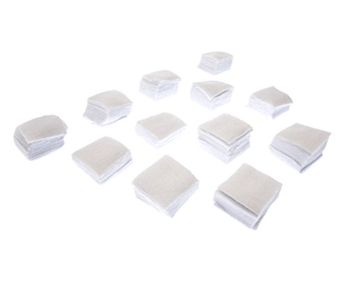 SE GC-S11830C Square Cotton Gun Cleaning Patches, 1-1/8" (300 Count)