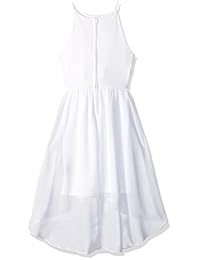 amy byer Big Girls 'de cuello alto vestido con PEEK-A-Boo cintura