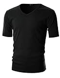 GIVON Mens Slim Fit ComfortSoft Cotton Short Sleeve Lightweight V Neck T-Shirt