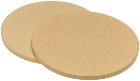 Old Stone Oven 'Pizza for Two' Round Stones, 8.5-Inch, by Old Stone Oven