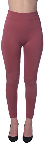 Active Club Women's Fleece Lined Leggings - Seamless High Waisted soft Brushed - Thumbnail 4