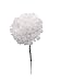 Larksilk White Silk Carnation Picks - Realistic Silk Artificial Flowers, 3.5” Heads, 5” Bendable Wire Stems - UV Resistant Faux Flowers for Outdoors, Ideal for Wedding Decor & DIY Projects - 100 Count