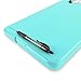 Clipboard with Storage Slim Folding for Nursing, Teachers, Coaches & Office, Plastic Heavy Duty with Pen Holder (9.5” x 13.5”) (Turquoise)