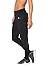 RBX Active Women's Fleece Insulated Arctic Barrier Athletic Tight Pants With Zipper Ankle Black L