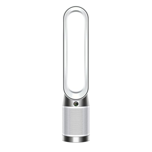 Purifier Cool™ PC1 Ventilador de Torre y Purificador de Aire, Filtro HEPA H13, Refrigeración Potente, Control por App y Mando, Sin Aspas, Oscilación 350°, Blanco