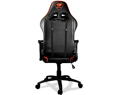 Cougar Armor One Gaming Chair with Reclining and Height Adjustment (Black and Orange) - Thumbnail 4