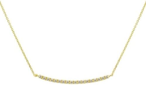 Meira T. Pave Diamond Bar Necklace