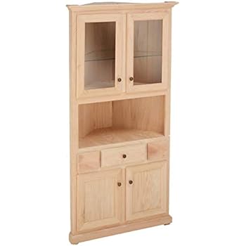 Amazon Com Eagle Classic Oak Corner Dining Hutch Buffet