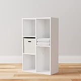 Amazon Basics Bookcase with 5 Compartments White 50 x 24 x 80 cm view 8