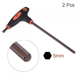 uxcell 5mm Hex Key T-Handle Dual End Wrench