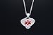 Women's and Men's Stainless Steel Heart-shaped Medical Alert ID Pendant Necklaces with 20