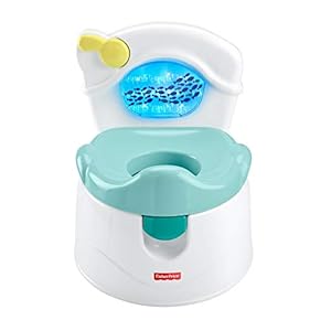Fisher-Price Sea Me Flush Potty, toilet training chair with music and lights for infant and toddler