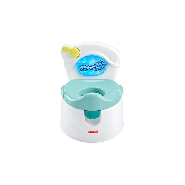 Fisher-Price Sea Me Flush Potty, toilet training chair with music and lights for infant and toddler