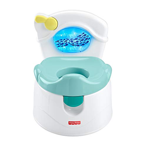 Fisher-Price Sea Me Flush Potty, toilet training chair with music and lights for infant and toddler