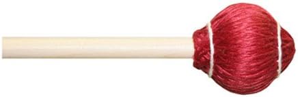 Mike Balter24R Pro Vibe Series Vibraphone Mallets with Rattan Handles, Soft Red