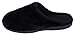 LUXEHOME Men's Slip On Indoor/Outdoor Fleece Scuffs Slipper(1-10) (8-9 US, Black)