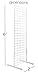 Only Hangers 2' x 6' Gridwall Panel Tower with T-Base Floorstanding Display Kit, 2-Pack White …