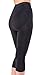 Limited Special Offer of Anti cellulite slimming capri pants + silver - Black size M