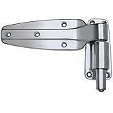 Kason 1248 Series Spring-Assisted Cam-Lift Walk-in Hinge with 1-5/8" Offset Polished Chrome NSF Approved 1248-C158