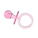 Super Z Outlet Acrylic Glass Plastic Cute Small Baby Pacifiers for Baby Shower Decorations, Table Scatter, Party Favors, Games & Activities (36 Pieces)(Pink)