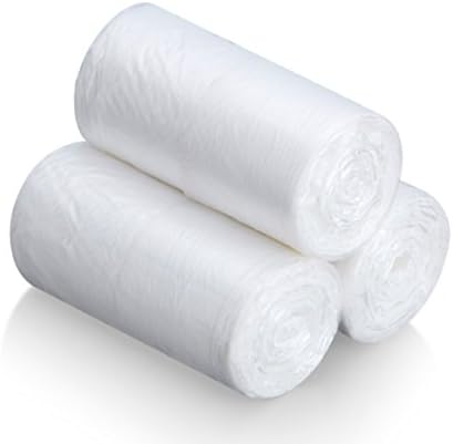 Feiupe 4 Gallon Handle Clear Trash Bag Garbage Bag Trash Can Liner (4 Gallon(90 Bags))