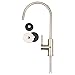 Aquaboon Non-Air Gap RO Faucet Brushed Nickel - Reverse Osmosis Faucet - Drinking Water Faucet for Kitchen Sink fits Water Filtration System - Filtered Water Faucet Stainless Steel - Beverage Faucet