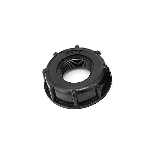 BE-TOOL IBC Water Tank Adapter, 1PC 1" IBC Connector 60mm Coarse Thread Outlet for 1000 Liter Tons of Barrels, IBC Barrels Etc
