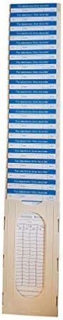 QuickClocks Clocking in Card Holder - 20 Position Clock Card Rack (Suitable Clocking in Machines and Others)