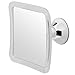 3X Magnifying Shower Mirror for Fogless Shaving with Suction Cup, Shatterproof Surface and 360° Swivel, 6.3