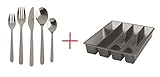 20 Piece Fornuft Flatware set with Smacker Silverware Cutlery Tray Organizer by Ikea