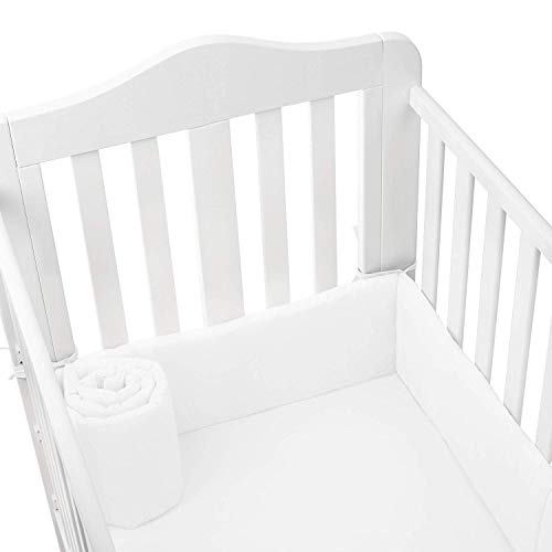 Babydoll Baby Cradle Bumpers, White, 18"x36"