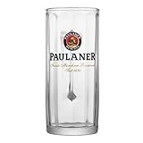 Paulaner Faceted Glass Beer Mugs 0.5 Liter | Set of 2 Mugs | Made in Germany
