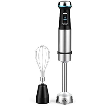 KOIOS Ultra-Stick 25-Speed 800W Immersion Hand Blender Powerful Heavy Duty Copper Motor, Multi-Purpose Stick Blender, Ergonomic Comfortable Grip with Whisk, 304 Stainless Steel, ETL Safety Certified