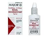 Major Soothing 12 Hour Nasal Decongestant Spray Regular 0.5 Oz