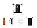 Hobbylane Self-timer Foldable Drone with Camera, Altitude Hold Smartphone Mobile WiFi Remote Control FPV Selfies Quadcopter, Pocket Drone with 0.3MP Camera Headless Mode Led Night Lights (Black)