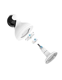 Soporte de pared para Yi cámara domo, myriann montado en la pared soporte para Yi home de altura y ajuste de ángulo completamente de ancho con agradable las apariencias para cámara de seguridad para el hogar, monitor de bebé de mascotas (blanco)