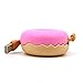 RealFun Donuts shape USB Cable Manager, Silicon Cord Case, Earphone Turtle Reel Winder, Portable Cable Storage, Compatable Wire Organizer (Pink)