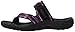 Skechers Women's Reggae Brush Strokes Flip Flop, Black/Purple, 8 M US