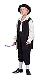 RG Costumes Renaissance Boy Costume, Black/Cream, Medium