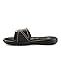 Under Armour Women's Ignite VII Slide, Black (001)/Metallic Silver, 7
