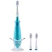 Linsam Music Toothbrush Kids Electric Toothbrush with 2 Brush Heads 7 Color Light for Baby Children Smart Reminder 621 Blue