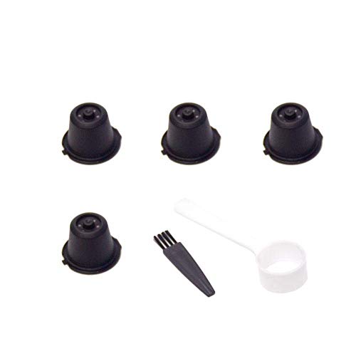 Click Here to See More Images Heilsa 4 Pieces Reusable Cup Coffee Filter Stainless Mesh Coffee Filter Cup With Spoon Brush